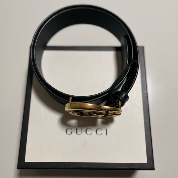 Gucci Leather Black Belt, Wide, size 34 (authentic) - Picture 8 of 11